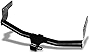 Class 3 III Black 2' Rear Bumper Trailer Tow Hitch Towing Mount Receiver Tube for 07-15 Mazda CX9 CX-9