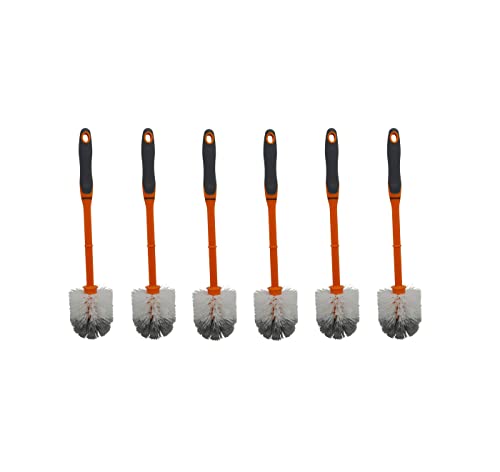 Brosse WC orange Imusa avec tête de nettoyage efficace - 2