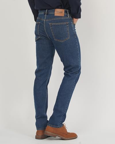 APUOR Men's Slim Fit Stretch Jeans Comfy Straight Denim Pants3