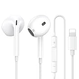 Ohuhu Headphones for iPhone Earbuds with Lightning ConnectorăMFi Certifiedă HiFi Stereo Earphones with Mic & Volume Control Nosie Reduction, for iPhone 14/13/12/SE/11/XR/XS/X/7/7Plus/8/8Plus