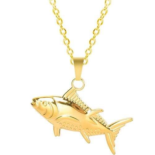 Jude Jewelers Stainless Steel Fish Style Fishing Outdoor Holiday Beach Vacation Necklace