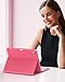 MoKo for iPad (A16) 11th Generation Case with Keyboard 11 inch 2025, iPad 10th Generation 10.9 inch Case with Pencil Holder, Multi-Angle Detachable Bluetooth Keyboard, Pink