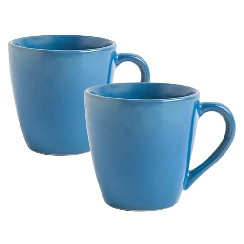 Image of Sipologie Artisan Ceramic Coffee Mug 280ml, Set of 2 - Galaxy Blue