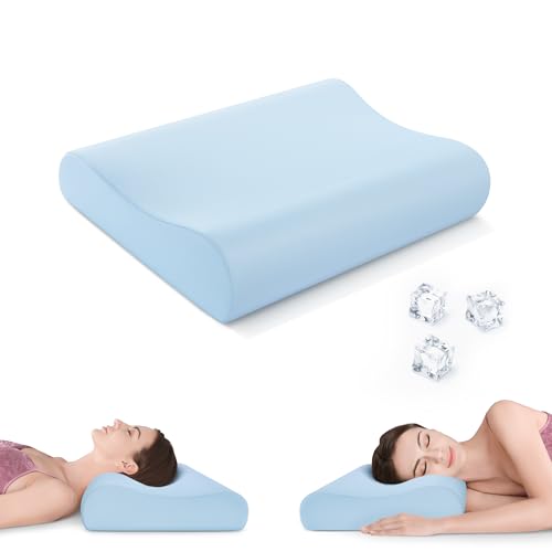 Image of AM AEROMAX Firm Contour Memory Foam Pillow, Cervical Pillow for Neck Pain Relief, Neck Orthopedic Sleeping Pillows for Side, Back and Stomach Sleepers.