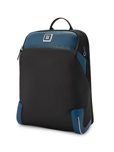 Image of EUME Gravon Laptop Backpack for Men & Women | 15.6 Inch Laptop Sleeve | 25L Water Resistant Premium Nylon & Microfiber Vegan Leather | Lightweight & Multipurpose | For Office Work & Travel