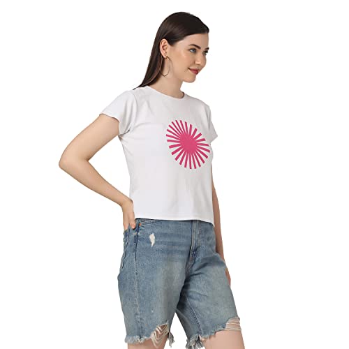 Image of GRECIILOOKS T Shirt for Women | Women T Shirt | T Shirt Women | Casual Loose Fit | Oversized T Shirt for Women | T-Shirt for Women