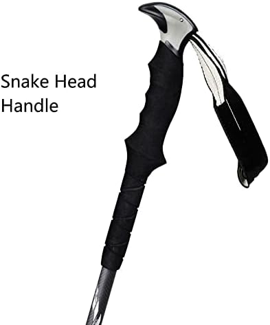 Carbon Fibre Trekking Sticks Poles Adjustable Antishock and Quick Lock System Ultralight Telescopic Thickened Outer Lock Trekking Pole