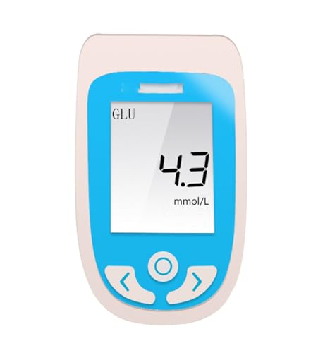BLUEZY Misuratore di colesterolo, Misuratore di Glicemia, Analizzatore di colesterolo per Uso Domestico Kit con 50 zuccheri nel Sangue, 10 analizzatori di Strisce reattive - 4