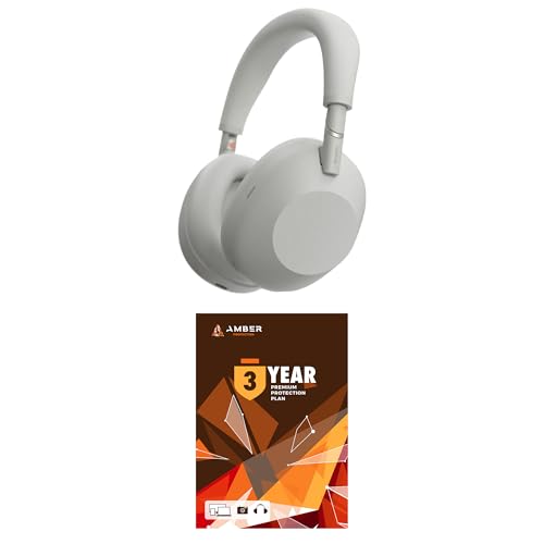 Image of Sony WH-1000XM6-SILVER Wireless Noise Cancelling Headphones with a 3 Year Amber Protection Plan (2025)