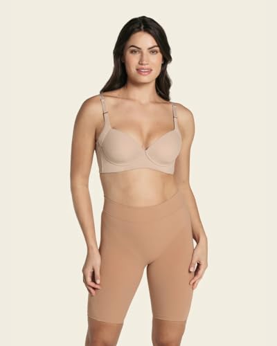 Leonisa Seamless Shapewear High-Waisted Butt Lifting Capri or Shaper Shorts Thigh Slimmer Girdle for Women Tummy Control4