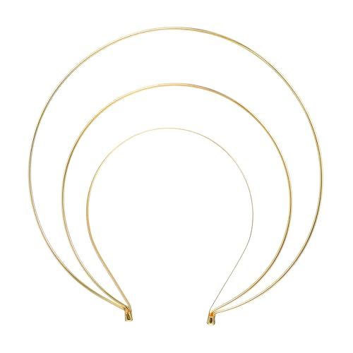 FRCOLOR 三アイアン光環ヘッドバンド 女性用古風衣装髪飾り 鉢巻きスルで軽量握りやすく卒園式やパーティーに適したコスプレ用ヘッドピース