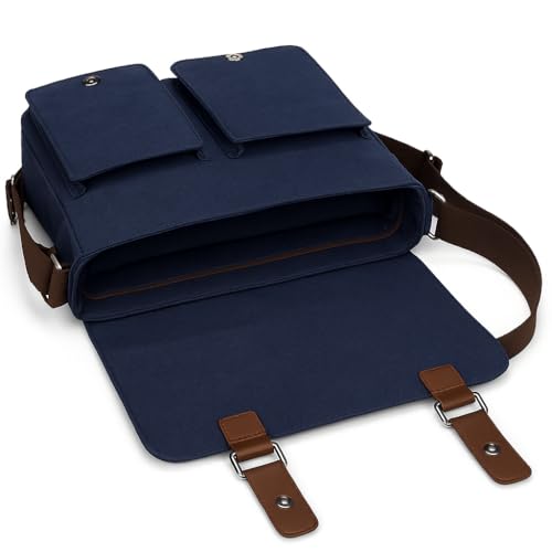 Image of Handcuffs Vintage Canvas Messenger Bag for Men & Women Crossbody Sling with Multiple Pockets Stylish Shoulder Satchel for College, Office, Travel & Daily Use