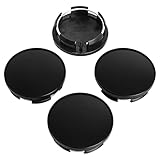 KitsPro 2.5Inch 63MM Wheel Center Caps for Dodge RAM 6KF18TRMAA Rim Hub Caps, Pack of 4 (Matte Black, Outer 63MM, Inner 56MM)