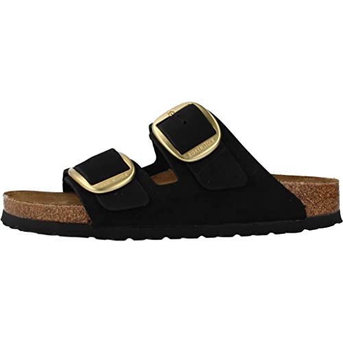 Image of BIRKENSTOCK Arizona Big Buckle 1023290 Sandals Black Nubuck N