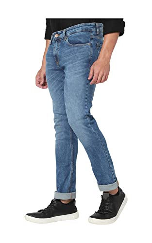 Image of Spykar Men's Skinny Fit Low-Rise Casual Jeans