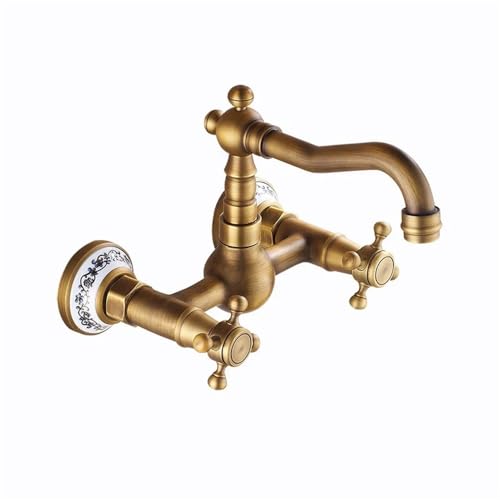 Mitigeur de baignoire à double poignée rétro pour une salle de bains relaxante