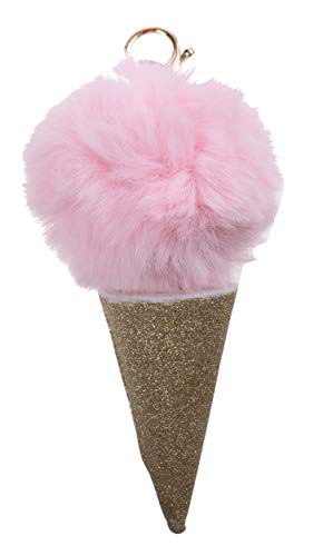 Preisvergleich Produktbild Kamparo schlüsselanhänger Gold Eiscreme Rosa 14 cm