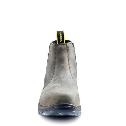 Terra Men's Murphy 6" Soft Toe Pull-On Work Boot Industrial, Grey, 9.5 #TOP1