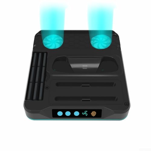 Base de carga para Nintendo Switch 2, base de consola con ventilador de refrigeración, estación de carga de controlador NS2 Pro con almacenamiento de tarjetas de juego