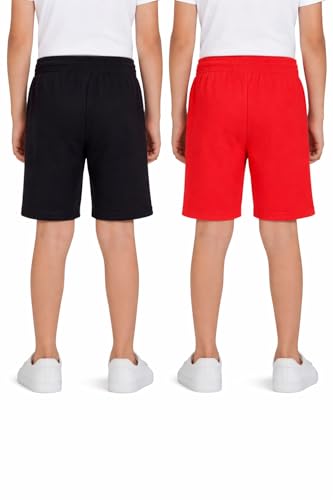 Image of Clotth Theory Boys Cotton Shorts Pack of 2 | Soft Breathable Fabric | Elastic Waist | Casual Wear Kids Comfortable Shorts