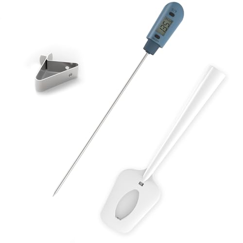 Efeng EF08 Candy Thermometer Spatula,Digital Cooking Thermometer With Pot Clip – Silicon Spatula With Meat Thermometer, Instant Read Thermometer Spatula thumb #4
