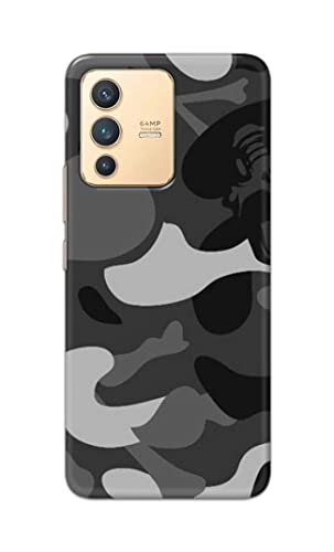 Image of Printed Hard Back Cover Case for Vivo V23 5G Back Cover (Army Pattern) -1302