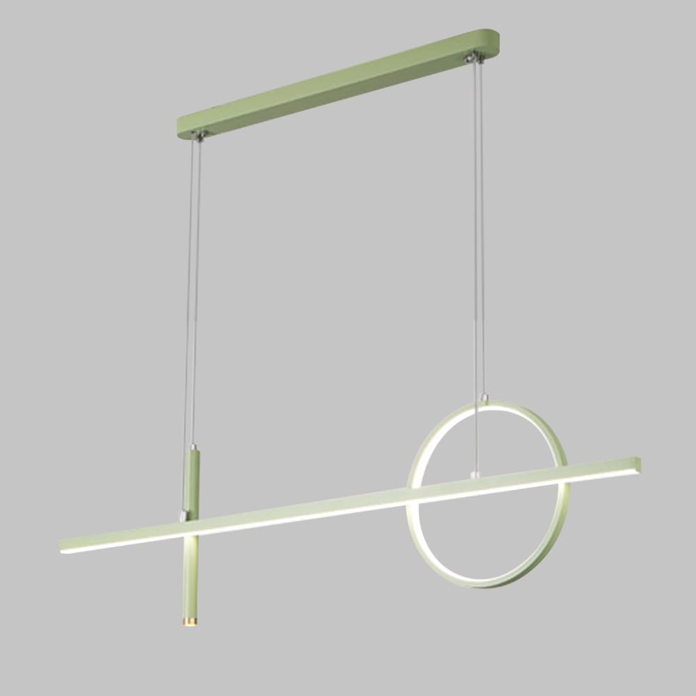 HXYSXHJUO Modern Linear Pendant Light LED Chandelier Ceiling Lamp Dining Room Lighting Fixture with Spotlight Nordic Hanging Chandeliers for Restaurant Bedroom Kitchen Island Lights