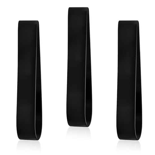 ERETOW Firefighter Helmet Bands Heavy Duty Rubber Helmet Strap for Fire Helmets and Hard Hats Fits Modern & Traditional Styles Holds Firefighting Accessories Black 3 Pack