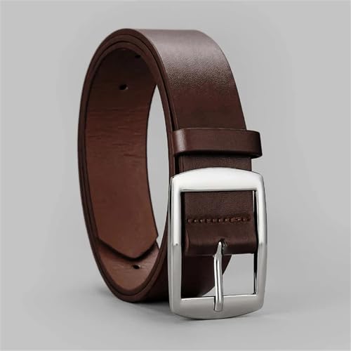 Mnjyihy PU Leather Belt For Men Business Casual Metal Pin Buckle Waist Strap Belts For Jeans Men Belt3