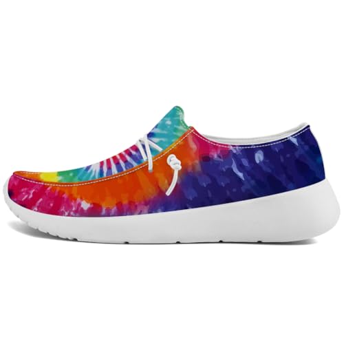 Quorax Tie Dye Shoes for Women Men Slip-on Loafers Casual Shoes Gifts for Men Women2