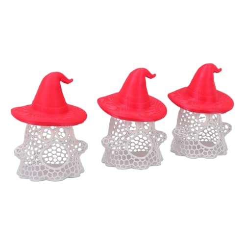 SUNGOOYUE Floating Betta Fish Hammock, Ghost Witch 3D Print (Red Hat)