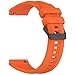 FitTurn Compatible with Huawei Watch GT5 Pro 46MM Band, Soft Silicone Adjustable Sport Strap Replacement Wristband Strap Accessories for Huawei Watch GT 5 Pro 46MM (Orange)