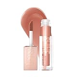 Maybelline New York Lifter Gloss, Plumping & Hydrating Lip Gloss with Hyaluronic Acid, 5.4 ml, Shade: 008, Stone