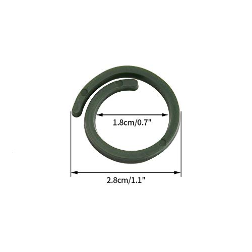 KINGLAKE 100 Anillos de plástico para Plantas con Tallo Flexible ...