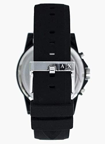 A|X ARMANI EXCHANGE Men's Black Silicone Strap Watch (Model: AX1326)