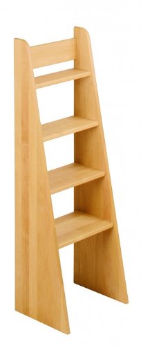 BioKinder 22255 Scaletta Noah Scala Letto a soppalco in Legno massello di ontano 120 cm