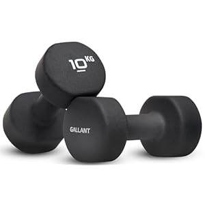 Gallant Weights Dumbbells Set Women – Hex Shaped Neoprene Hand Weights for Women and Men – Ideal for Home Gym Fitness Weight Training Dumbbell Pair