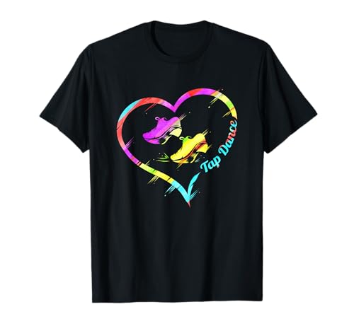 Tap Dance - Colorido Tap Dancing Heart Camiseta