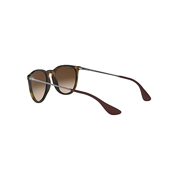 Ray-Ban RB4171 Erika Round Sunglasses, Dark Rubber Tortoise/Brown Gradient, 54 mm - Image 6