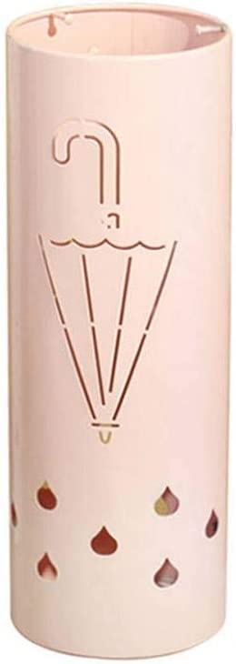 Porte-paraple parapluies chic en métal rose géométrique - 7