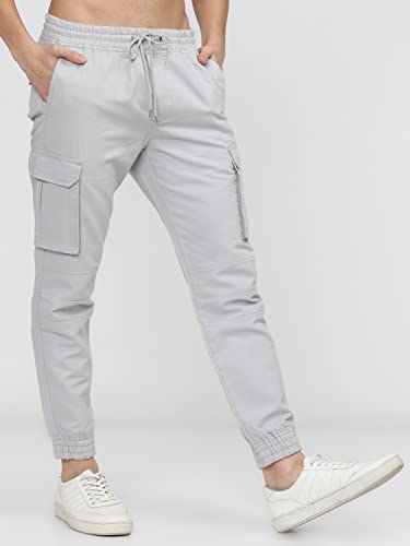 Image of Ketch Men Mid Rise Regular Fit Jogger Trouser