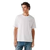 chemise en jean tee shirt blanc Coupe classique Pepe Jeans T-Shirt Connor Contraste Homme, Blanc (Blanc), L, Blanc (Blanc), L