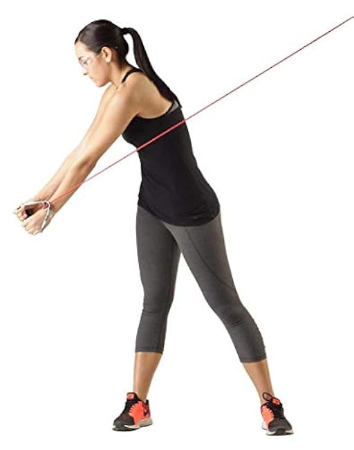 THERABAND Resistance Tubes, Professional Latex Elastic Tubing, Upper & Lower Body, Core Exercise, Physical Therapy, Lower Pilates, At-Home Workouts, & Rehab, 5 Foot, Yellow, Red, & Green, Beginner Set