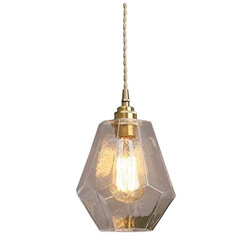 Lámpara artística de cristal tallado estilo retro para decoración exclusiva de interiores