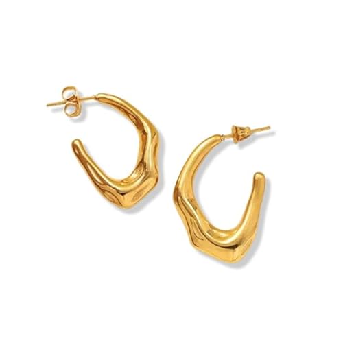 MaDe Jewel Anti-Turnish Women’s Dual-Tone Geometric Drop Earrings...