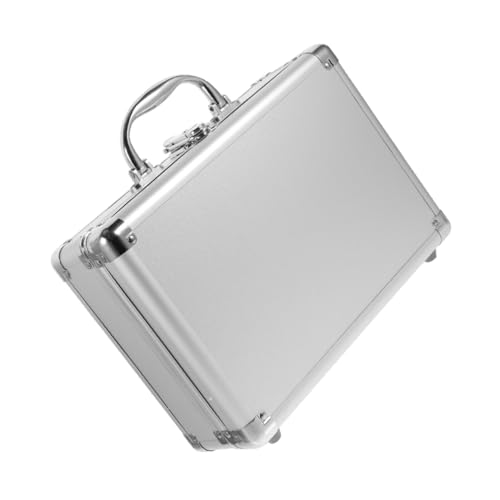 HOLIDYOYO Maletín de Aluminio Multifuncional con Cerradura de Combinación Caja de Almacenamiento Portátil y Resistente para Herramientas Cosméticos y Cámaras con Protectora y Asa Cómoda