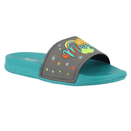 WELCOME EXTRA SOFT Classic Casual SLIDERS/SLIPPERS for KIDS| Comfortable & Light Weight | Stylish & Anti-Skid | Waterproof & Everyday Use for BOYS/GIRLS, K MAGIC SLIDE-AQUA_11 (B0CJNVQN3W) Amazon Price History, Amazon Price Tracker