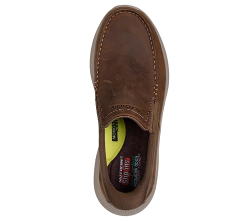 Image of Skechers Men's USA Pollard - Osgood Dual Gore Leather Moc Toe Slip-Ins Loafer