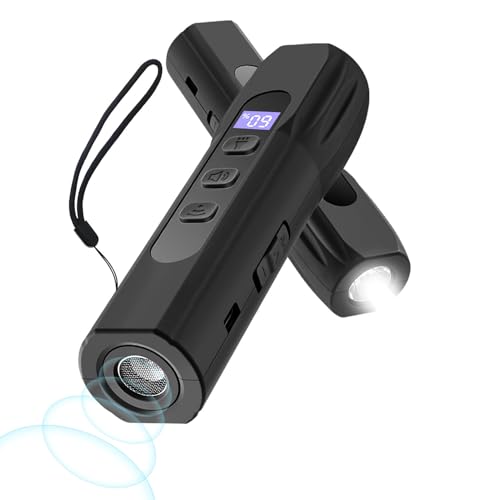 Dog Bark Deterrent Devices, Anti Barking Device for Dogs Training & Behavior Aids, Rechargeable Ultrasonic Dog Bark Control Devices with Digital Display, Portable Dog Training Tools for Indoor Outdoor