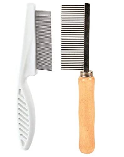 PSK PET MART Combo of Flea Wooden Handle Single Side Steel Needles Pet Comb Get More Ticks & Fleas Comb, Hairbrush for Puppies & Dogs, 6inch Flea Comb with Long Wristle color wight (Buy 1 GET 1 Free) (B0B2LVW4ZJ) Amazon Price History, Amazon Price Tracker